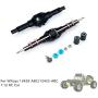 Cinhent Gearbox Rear Gearbox Upgrade Metal Rear Transmission Box Gearbox RC Car Spare Parts Rear Axle Rear Gearbox Accessory Parts for Wltoys 12428-ABC/12423-ABC Car