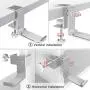 Foldable Headphone Hook Holder, Aluminum Headset Stand Hanger Clamp Under Desk Space Save Mount with Foldable Arm, Universal Fit All Headphones, Silver Foldable Headphone Hook Holder, Aluminum Headset Stand Hanger Clamp Under Desk Space Save Mount with Foldable Arm, Universal Fit All Headphones, Silver