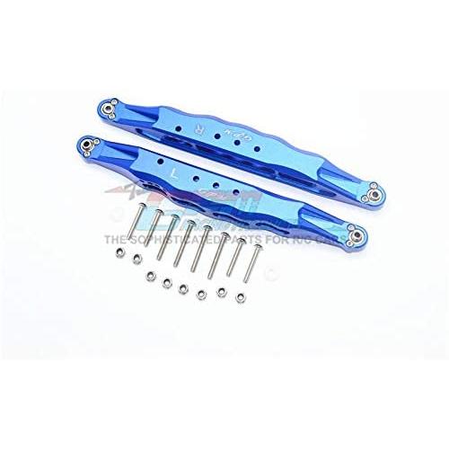 GPM Losi 1:10 Baja Rey / Rock Rey Upgrade Parts Aluminum Rear Lower Trailing Arms - 1Pr Set Blue
