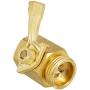 Twinkle Star Super Heavy Duty 3/4'' Brass Shut Off Valve Garden Hose Connector, TWIS3005
