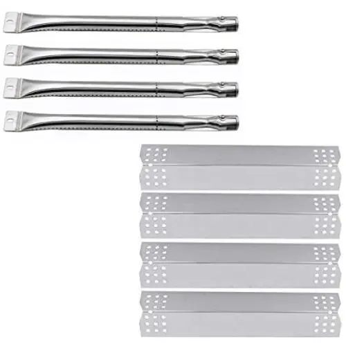 Hisencn Repair Kit Replacement Parts for Sunbeam, Nexgrill, Grill Master 720-0697, Nexgrill 720-0783C, 720-0783E Gas Grill Models Stainless Steel Burner Tube, Heat Plates