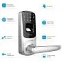 ULTRALOQ UL3 Fingerprint Door Lock (Satin Nickel), 3-in-1 Keyless Entry Door Lock with Keypad and Biometric Fingerprint ID, Electronic Lever Lock Latch Edition