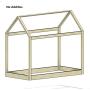 House Bed Frame Toddler Bed PREMIUM WOOD