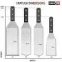 Metal Spatula Set of 4, Leonyo Stainless Steel Griddle Turner Scraper for Flat Top Grill Teppanyaki Cast Iron BBQ Cooking Pancake, Heavy Duty & Dishwasher Safe, Attach 4 Hanging Hooks, Great Men Gift Metal Spatula Set of 4, Leonyo Stainless Steel Griddle Turner Scraper for Flat Top Grill Teppanyaki Cast Iron BBQ Cooking Pancake, Heavy Duty & Dishwasher Safe, Attach 4 Hanging Hooks, Great Men Gift