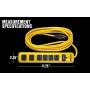 Yellow Jacket 5138N 5138 Metal Surge Protector Strip with 6 Outlets and 15 Foot Cord, Ft