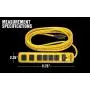 Yellow Jacket 5138N 5138 Metal Surge Protector Strip with 6 Outlets and 15 Foot Cord, Ft