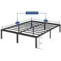 Olee Sleep 14 Inch Heavy Duty Steel Slat/ Anti-slip Support/ Easy Assembly/ Mattress Foundation/ Bed Frame/ Noise Free/ No Box Spring Needed, Queen Olee Sleep 14 Inch Heavy Duty Steel Slat/ Anti-slip Support/ Easy Assembly/ Mattress Foundation/ Bed Frame/ Noise Free/ No Box Spring Needed, Queen