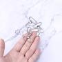 XINFANGXIU 60Pcs Buckles Metal Snap Hook Lobster Claw Clasp for Handmade Crafts DIY Accessories Lobster Clasps Swivel Trigger Clips snap Hooks 25mm
