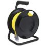 Prime CR003000 Portable Cord Reel with Metal Stand, Black, Holds 100-Ft of Cord