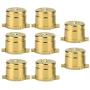 Metal Bullet Buttons Controller Replacement Parts Fit for PS4 (Gold)