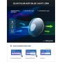 Slocyclub Oversized Blue Light Blocking Glasses for Women Men Non Prescription Metal Square Computer Glasses