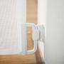 EasyBaby Products Extra Wide Indoor Outdoor Retractable Baby Gate, 33'' Tall, Extends up to 71'' Wide, White