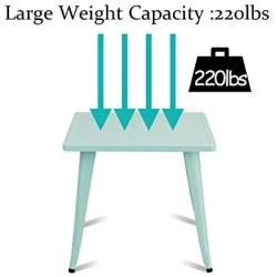 Costzon Kids Steel Table for Indoor/Outdoor Use, Preschool, Bedroom, Playroom, Activity Table for Toddlers Children Boys & Girls(Mint Green, Table)