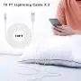 LUOSIKE iPhone Charger, 2-Pack 10 FT Long Lightning Cable Fast Charging Sync Cord with 2X Dual USB Wall Charger Plug Compatible with iPhone 11 Xs Max XR X 8 7 6S Plus SE iPad Mini Air Pro (4 in 1)