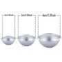 Caydo 12 Pieces 3 Sizes 4cm/ 5cm/ 6cm DIY Metal Bath Bomb Mold 6 Set for Crafting Your Own Fizzles