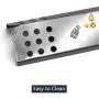 Hongso SPG451 (5-Pack) Stainless Steel Heat Plates, Heat Shield, Heat Tent, Burner Cover Replacement for Gas Grill Model Kitchen Aid 720-0745, Jenn Air Gas Barbecue Grills