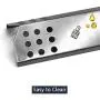 Hongso SPG451 (5-Pack) Stainless Steel Heat Plates, Heat Shield, Heat Tent, Burner Cover Replacement for Gas Grill Model Kitchen Aid 720-0745, Jenn Air Gas Barbecue Grills