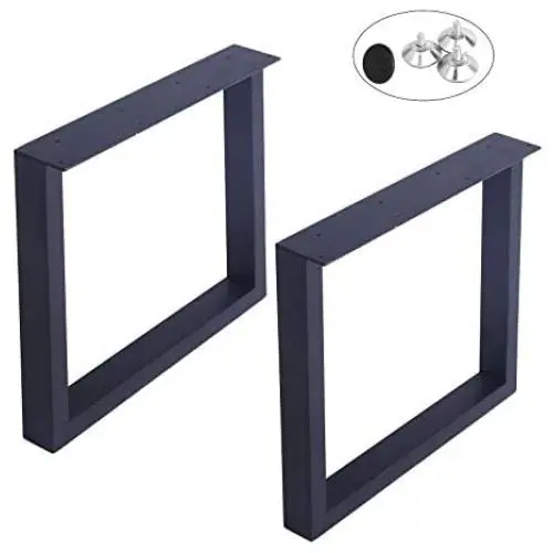 MBQQ Furniture Legs 15.7”Height 17.7”Wide Rustic Decory Square Tube Table Legs,Heavy Duty Metal Desk Legs,Dining Table Legs,Industrial Modern, DIY Iron Bench Legs MBQQ Furniture Legs 15.7”Height 17.7”Wide Rustic Decory Square Tube Table Legs,Heavy Duty Metal Desk Legs,Dining Table Legs,Industrial Modern, DIY Iron Bench Legs
