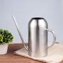 IMEEA 45oz/1.3L Watering Can for Indoor House Plants Long Spout Brushed Stainless Steel Watering Pot (Silver)