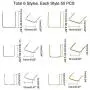 PH PandaHall 300pcs 3 Size Chandelier Connectors Clips Pins Lamp Metal Hanger Pins Connectors for Fastening Crystals Parts Chandelier Replacements, Platinum & Golden PH PandaHall 300pcs 3 Size Chandelier Connectors Clips Pins Lamp Metal Hanger Pins Connectors for Fastening Crystals Parts Chandelier Replacements, Platinum & Golden