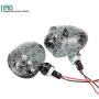 INNOGLOW Motorcycle Turn Signal Lights Bulb Amber Universal Incandescent Lens Indicators Blinkers Lights for Custom Honda Suzuki Yamaha Kawasaki Harley Davidson Choppers Cruisers (2 PCS)