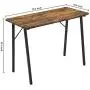 Writing Computer Desk Modern Simple Study Table Kids Desk Small Industrial Home Office Wood Work Desk with Metal Legs Tiny Desk for Bedroom, 39.4 x 18.9 x 29.1 inch Vintage Brown Writing Computer Desk Modern Simple Study Table Kids Desk Small Industrial Home Office Wood Work Desk with Metal Legs Tiny Desk for Bedroom, 39.4 x 18.9 x 29.1 inch Vintage Brown