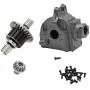 Tongina Metal Gearbox Housing Cover Shell & Differential RC Buggy Car Accessoires for Wltoys 144001 1:14 Scale Model Truggy Upgrade Parts - Titanium Tongina Metal Gearbox Housing Cover Shell & Differential RC Buggy Car Accessoires for Wltoys 144001 1:14 Scale Model Truggy Upgrade Parts - Titanium
