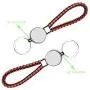 AQWJ 4PCS Sublimation Blanks PU Braided Rope Keychains,Metal Round Shape Rotary Blank Key Rings for Heat Press Sublimation Custom Personalised Sublimation Photo with Double Sides,Reddish Black AQWJ 4PCS Sublimation Blanks PU Braided Rope Keychains,Metal Round Shape Rotary Blank Key Rings for Heat Press Sublimation Custom Personalised Sublimation Photo with Double Sides,Reddish Black
