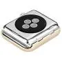 Leotop Compatible with Apple Watch Case 38mm, Metal Bumper Protective Cover Frame Accessories Women Girl Bling Shiny Crystal Rhinestone Diamond Compatible iWatch Series 3/2/1(Diamond Gold, 38mm)