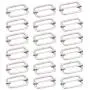 KINJOEK 100 Pieces 1 Inch 25mm Tri-Glide Slide Buckles, Adjustable Metal Webbing Strap Buckle Fasteners for Backpack, Dog Collars, Purses and Bags, Silver