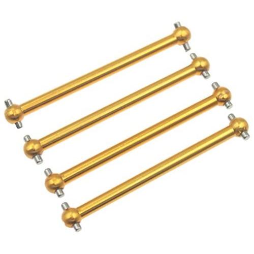 4-Pack Alloy Aluminum Duty Dogbone Shaft 8x51.5mm M608 Upgrade Parts for Elcetric Redcat Himoto 1/18 E18XBL Spino Buggy E18 E18MTL Mastadon Barren