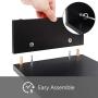 FITUEYES 3 Shelf Monitor Stand Riser with Adjustable Length and Angle,DT108001WB
