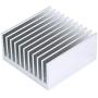 4Pcs 40mm Gpu Heatsink Kit 40 x 40 x 20mm /1.57 x 1.57 x 0.79 inch Aluminum Peltier Cooler Heat Sinks Small Cooling Fin for 3D Printers, TEC1-12706 Thermoelectric Cooler, Chipset CPU LED Power A