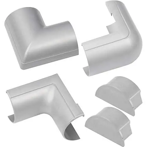 D-Line Cable Raceway Accessories | Join Multiple Channels of D-Line Cord Covers | Connector Multipack (Maxi (Large), Grey) D-Line Cable Raceway Accessories | Join Multiple Channels of D-Line Cord Covers | Connector Multipack (Maxi (Large), Grey)