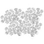 Baosity 30 Piece Metal Silver Hollow Filigree Flower Beads Cap End Spacer Beads Jewelry Making Findings Accessories 32mm