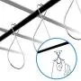 [100Pack] Ceiling Hook Clips，T-bar Squeeze Hangers Clips Drop Ceiling Clips for Office, Classroom, Home and Wedding Decoration