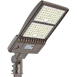 LED Parking Lot Lights 320W, DLC/UL 44800LM 5000K LED Shoebox Street Pole Lights[1000W HID/HPS Replacement] Outdoor IP65 Waterproof 110V 120V Commercial Area Road Lighting Slip Fitter