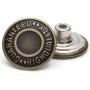 20mm GHQ Jeans Button Tack Jacket Buttons Metal Replacement Kit 12 Set (20mm)