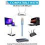Ethernet Cable 50 Ft,Cat7 Network High Speed Durable Rj45 Connectors Network Wire for Gaming, Router, Modem, Xbox, Solid Flat Internet STP LAN Computer Patch Cord Long