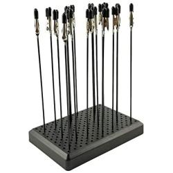 Model Painting Alligator Clip Sticks 20PCS with Stand Base 1PCS for Airbrush Hobby Model Parts