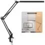 Psiven LED Architect Desk Lamp, Metal Swing Arm Dimmable Task Lamp, Eye Care Table Lamp with Clamp (3 Color Modes, 10-Level Dimmer, Memory Function) Highly Adjustable Office, Craft, Workbench Light