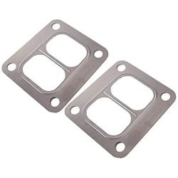 Turbo Turbocharger T4 Flange Stainless Metal Gasket Twin scroll Divided Turbine Housing 2 PACK