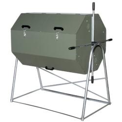 Jora JK 400 Compost Tumbler - Holds up to 106 Gallons, Made with Galvanized and Powder-Coated Steel for The Best composting Experience. Durable Insulated Dual Chamber composter