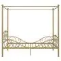 DHP Metal Canopy Bed with Sturdy Bed Frame - Twin Size (Gold) DHP Metal Canopy Bed with Sturdy Bed Frame - Twin Size (Gold)