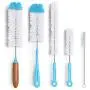 Bottle Brush Cleaner 5 Pack - Long Water Bottle and Straw Cleaning Brush - Kitchen Wire Scrub Set for Washing, Wine Decanter, Baby, Kombucha, Pipes, Hydro Flask Tumbler, Sinks, Beer Brewing Supplies Bottle Brush Cleaner 5 Pack - Long Water Bottle and Straw Cleaning Brush - Kitchen Wire Scrub Set for Washing, Wine Decanter, Baby, Kombucha, Pipes, Hydro Flask Tumbler, Sinks, Beer Brewing Supplies
