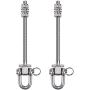 SELEWARE Set of 2 Heavy Duty Swing Hanger 1800LB Capacity, 8.85'' x 3.1/10'', Stainless Steel Swing Hooks for Wood and Steel Beam Yoga Hammock Chair Punching Bag Porch Swing Sets