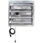 Iliving ILG8SF16V-T Wall-Mount Shutter Exhaust Fan, 16'' - Variable Speed, Silver