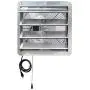 Iliving ILG8SF16V-T Wall-Mount Shutter Exhaust Fan, 16'' - Variable Speed, Silver Iliving ILG8SF16V-T Wall-Mount Shutter Exhaust Fan, 16'' - Variable Speed, Silver