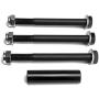Heavy Metal Suspensions - Fits 1987-1995 Jeep Wrangler YJ 1.5'' Front + 1.5'' Rear Boomerang Shackles High Strength Carbon Steel Lift Kit