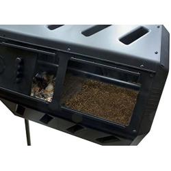 FCMP Outdoor IM4000 Tumbling Composter, 37 gallon, Black